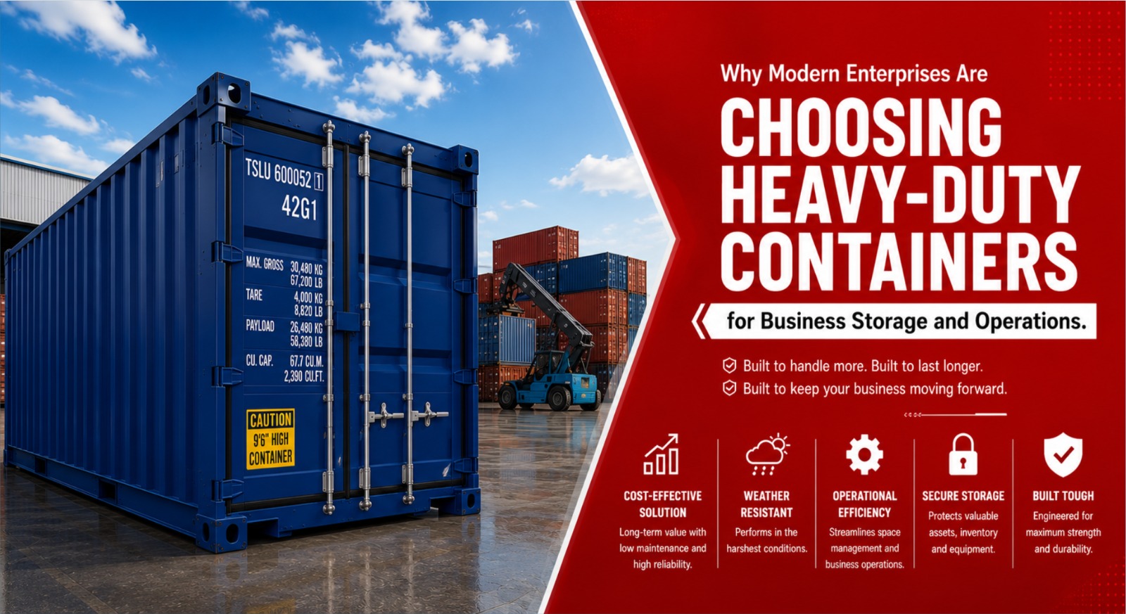 Why Infrastructure Projects Rely on an ISO-Certified Container Manufacturer in India
