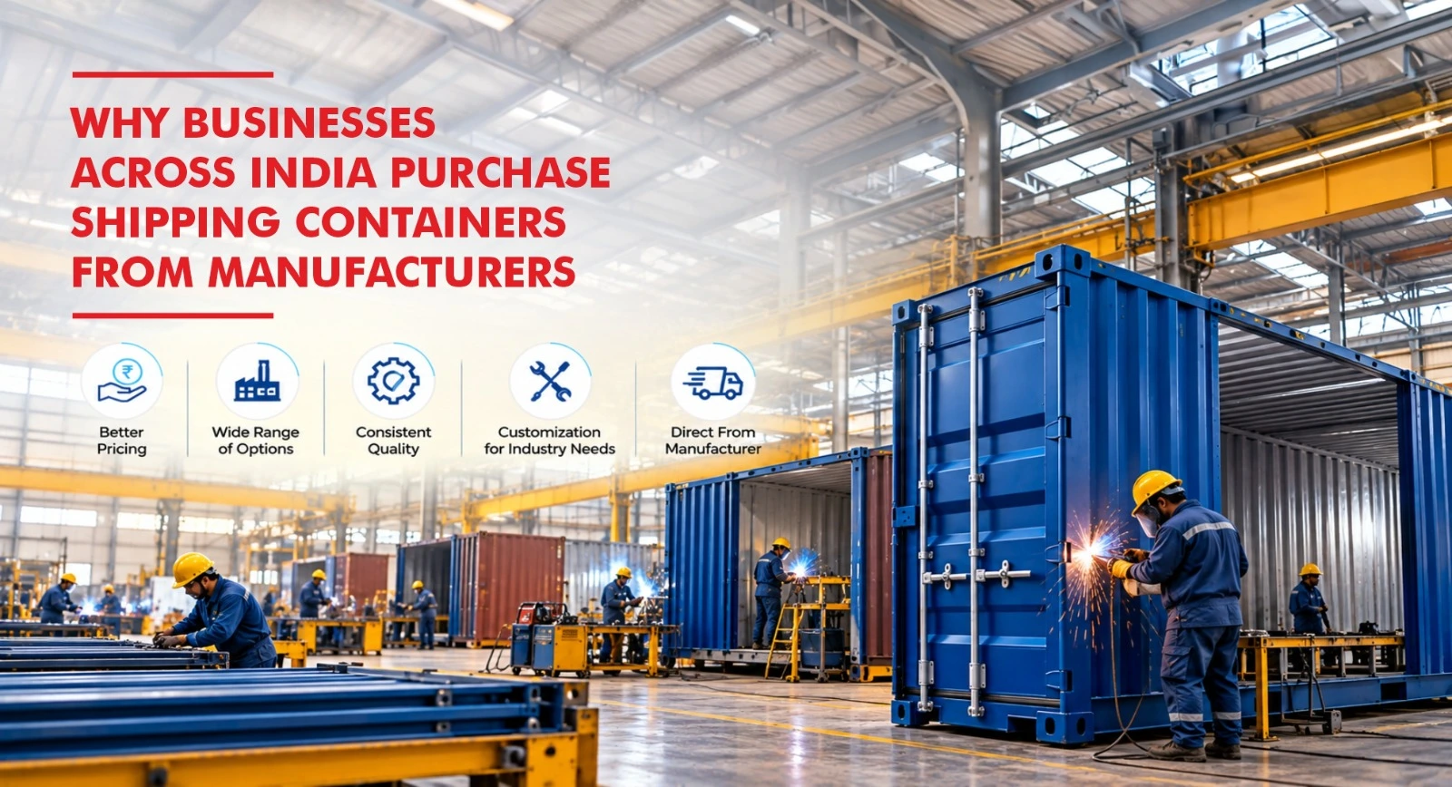 Why Businesses Across India Purchase Shipping Containers From Manufacturers