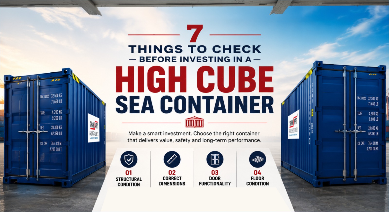 7 Things to Check Before You Purchase a Cargo Container