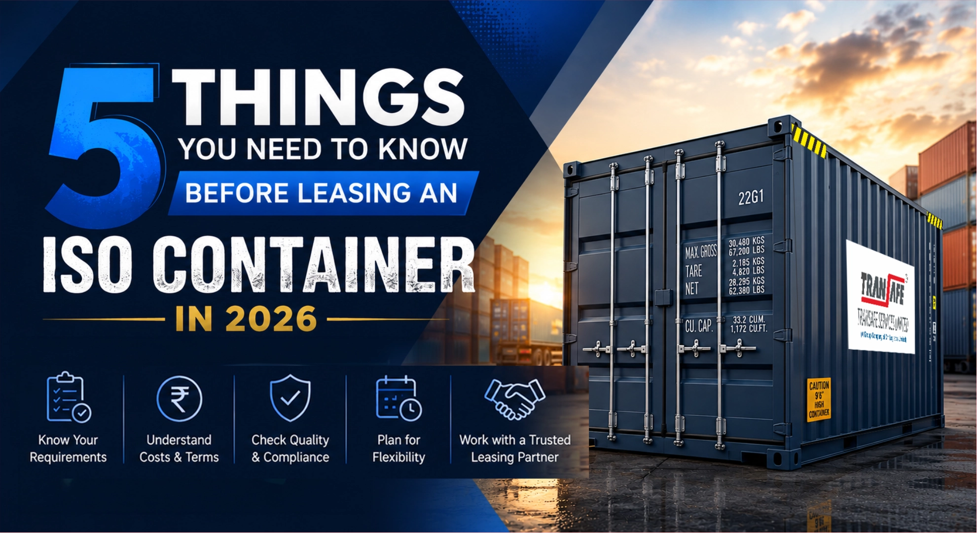 5 Things You Need to Know Before Leasing an ISO Container