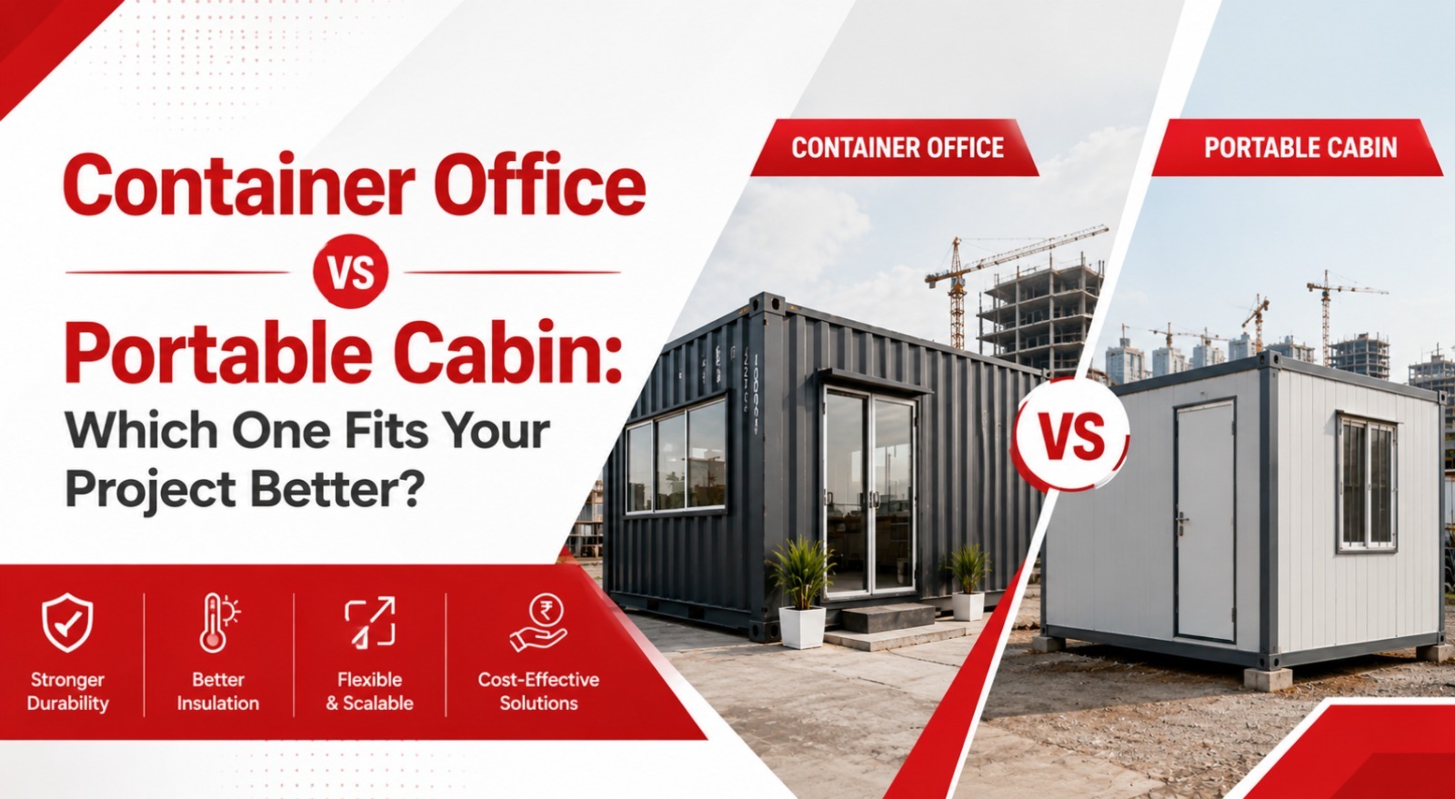Container Office vs Portable Cabin: Which One Fits Your Project Better?